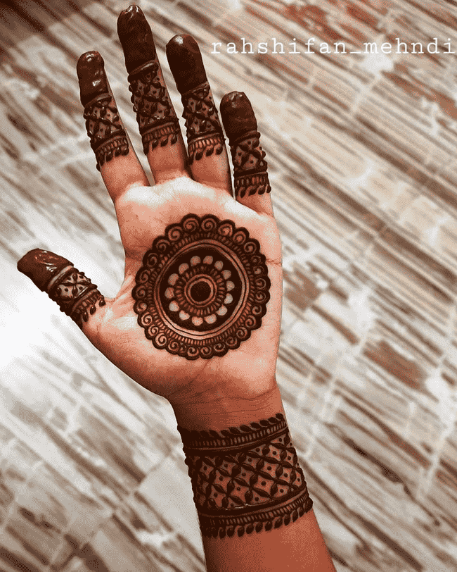 Radiant Ekadashi Henna Design