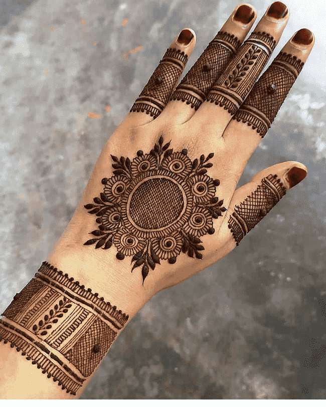Stunning Ekadashi Henna Design