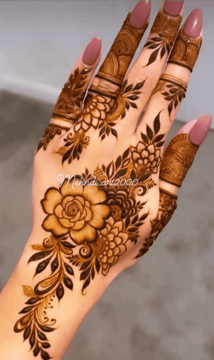 Elegant Elegant Henna Design
