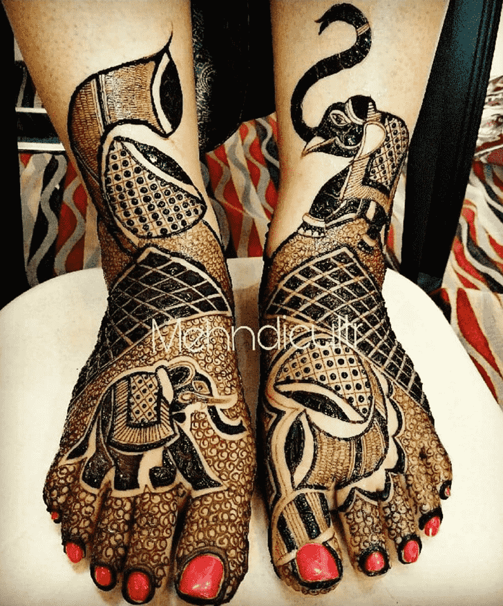 Dazzling Elephant Henna Design