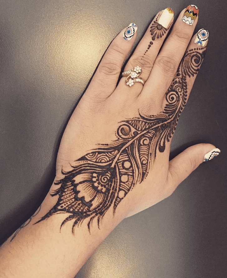 Angelic Engagement Henna Design