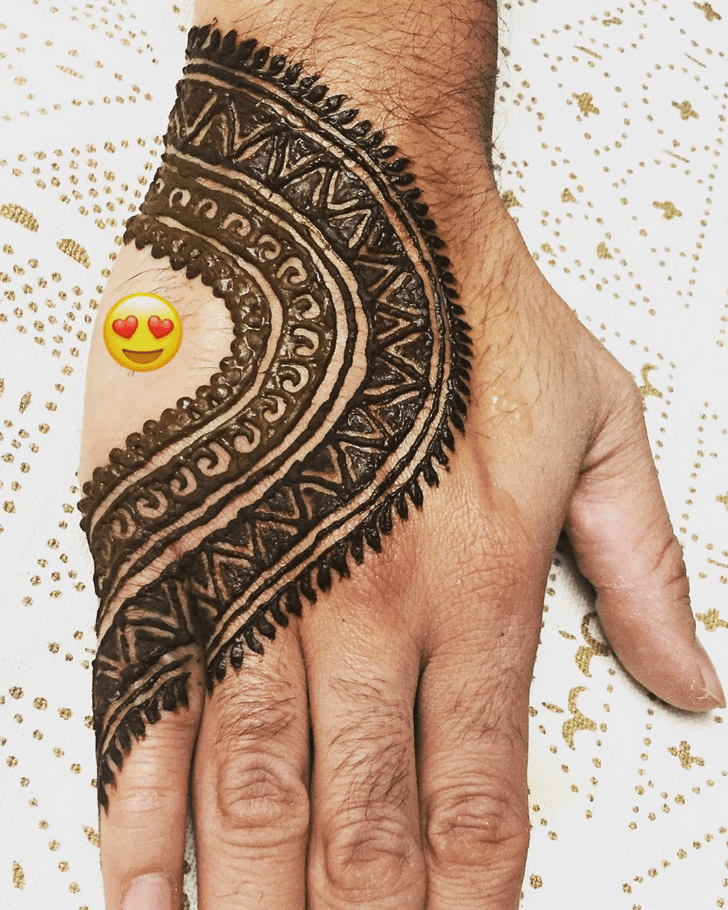 Divine Engagement Henna Design