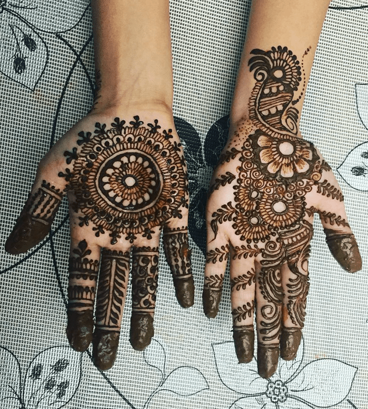 Awesome Engagement Henna Design