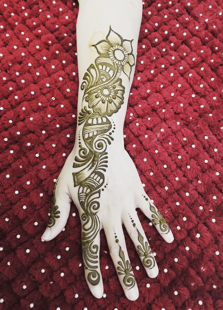Magnificent Engagement Henna Design