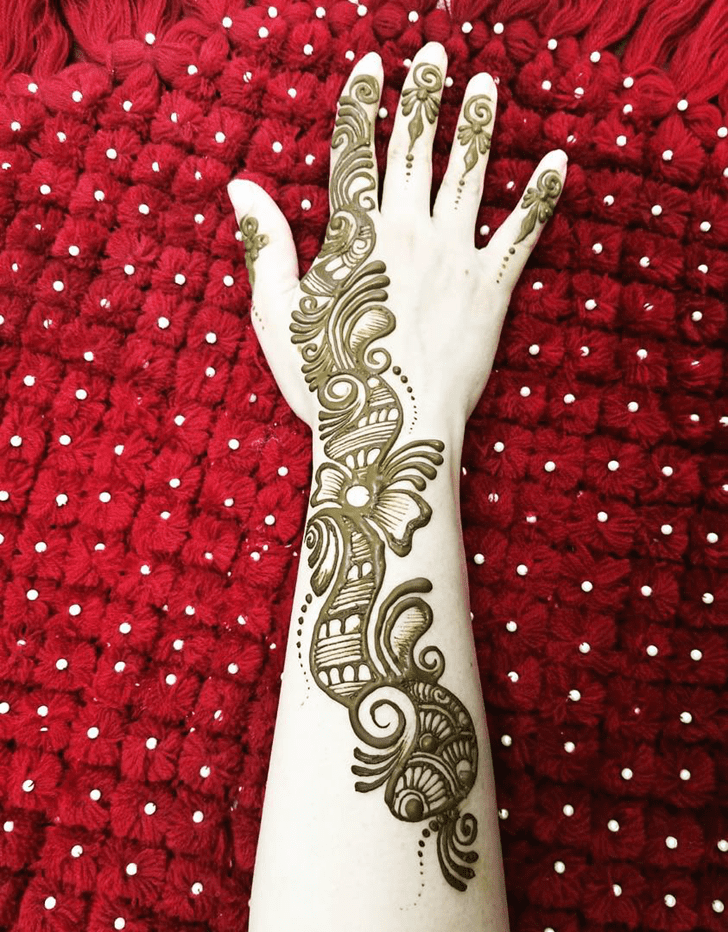 Nice Engagement Henna Design