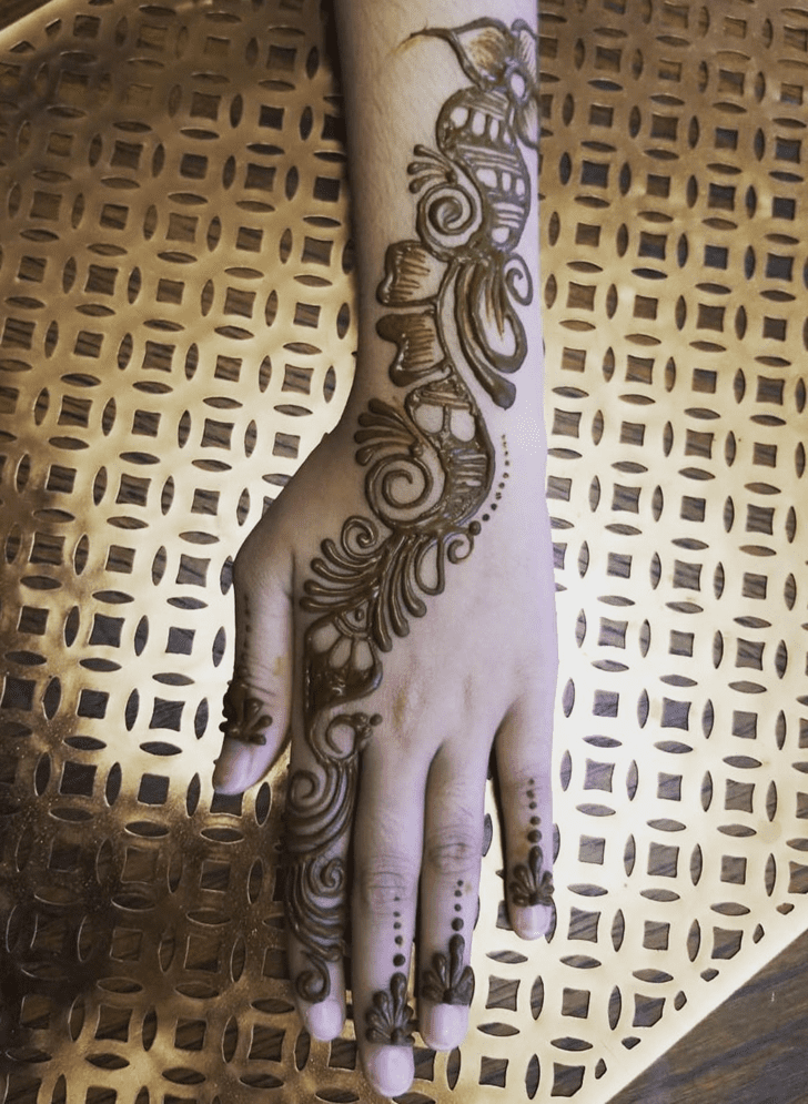 Radiant Engagement Henna Design