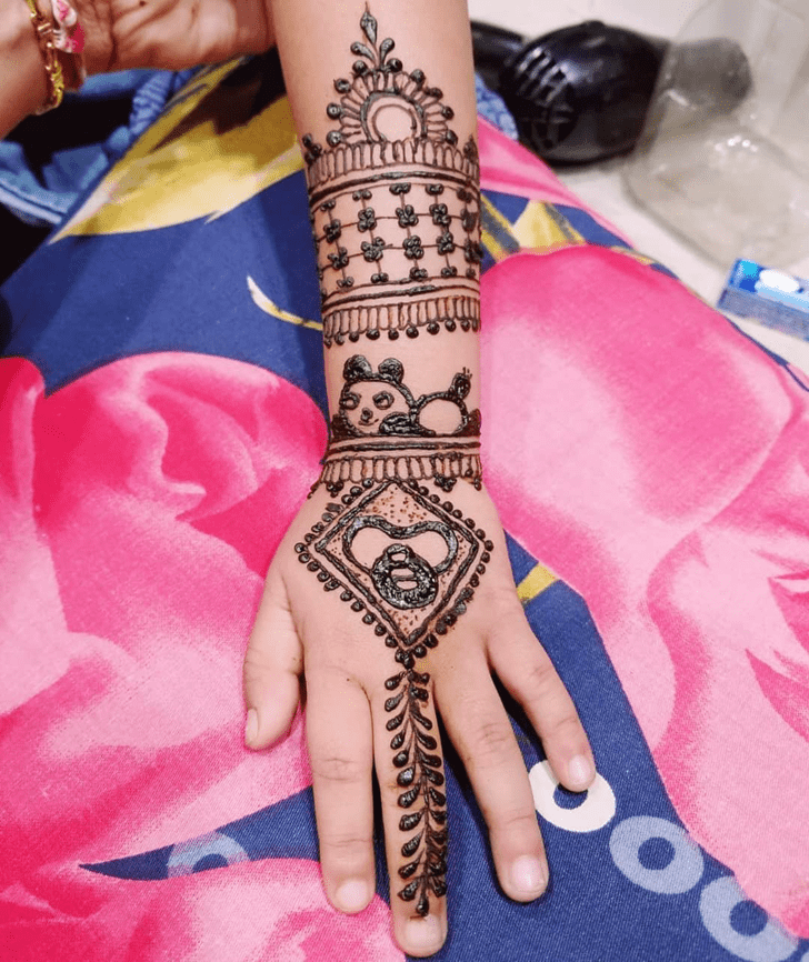 Stunning Engagement Henna Design