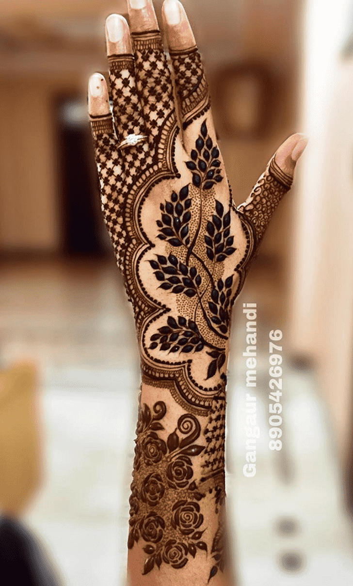 Enticing Engagment Henna Design