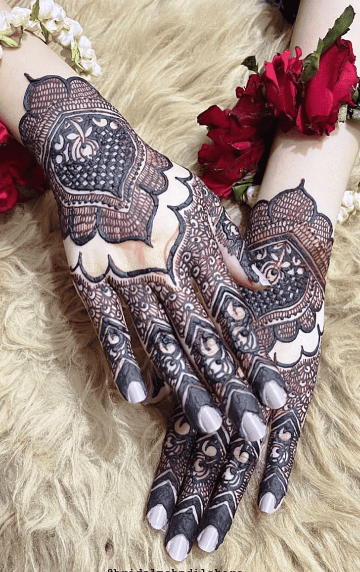 Excellent Engagment Henna Design