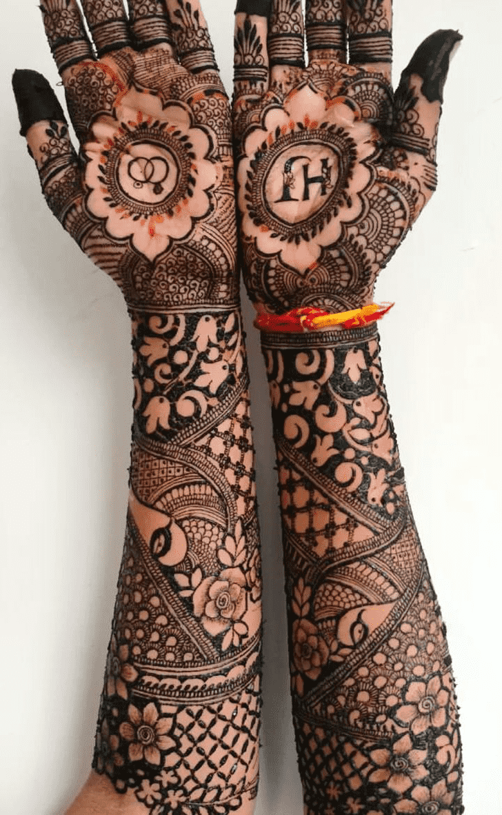 Gorgeous Engagment Henna Design