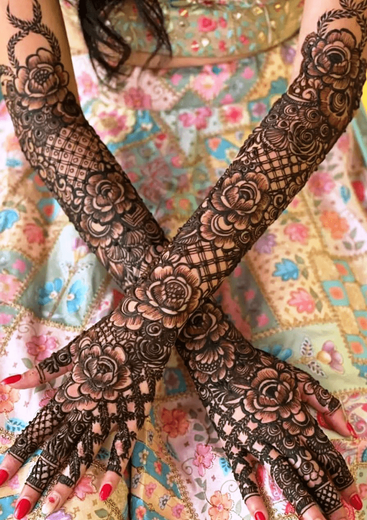 Refined Engagment Henna Design