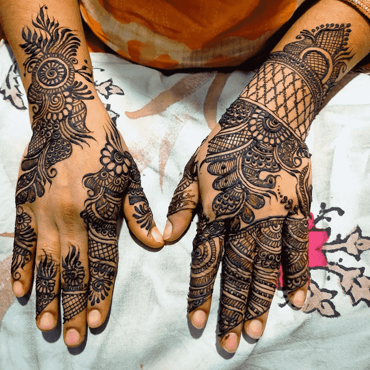 Adorable Epic Henna design