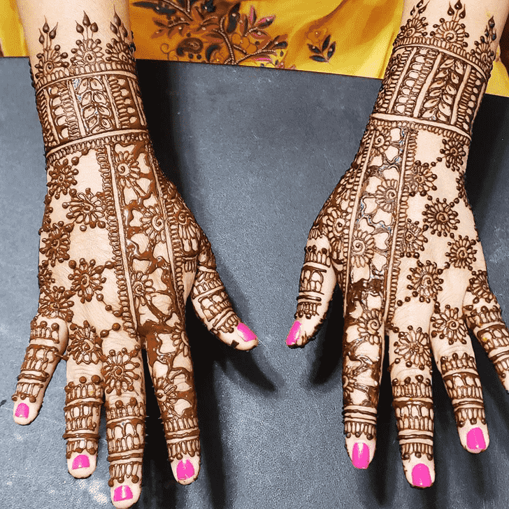 Delicate Epic Henna design