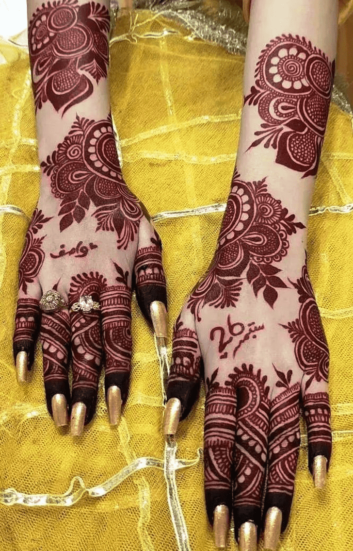 Arm Fancy Henna Design