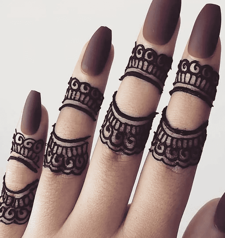 Excellent Hand Finger Mehndi Design