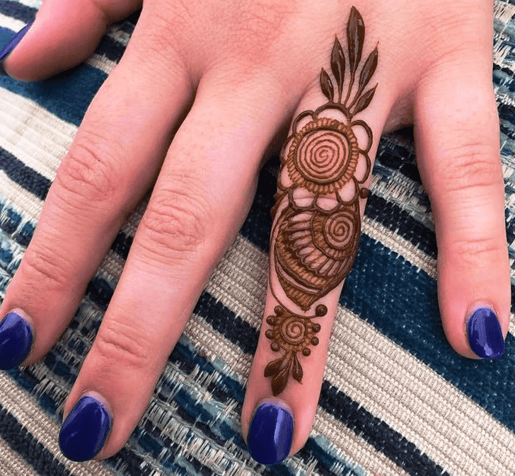 Good Looking Hand Finger Mehndi Design