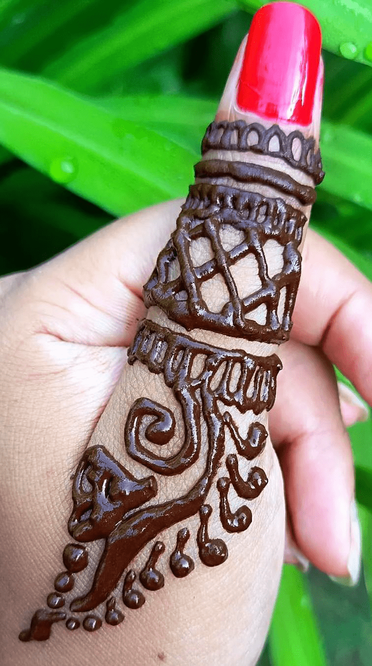 Gorgeous Hand Finger Mehndi Design