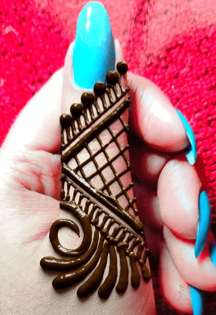 Lovely Hand Finger Mehndi Design