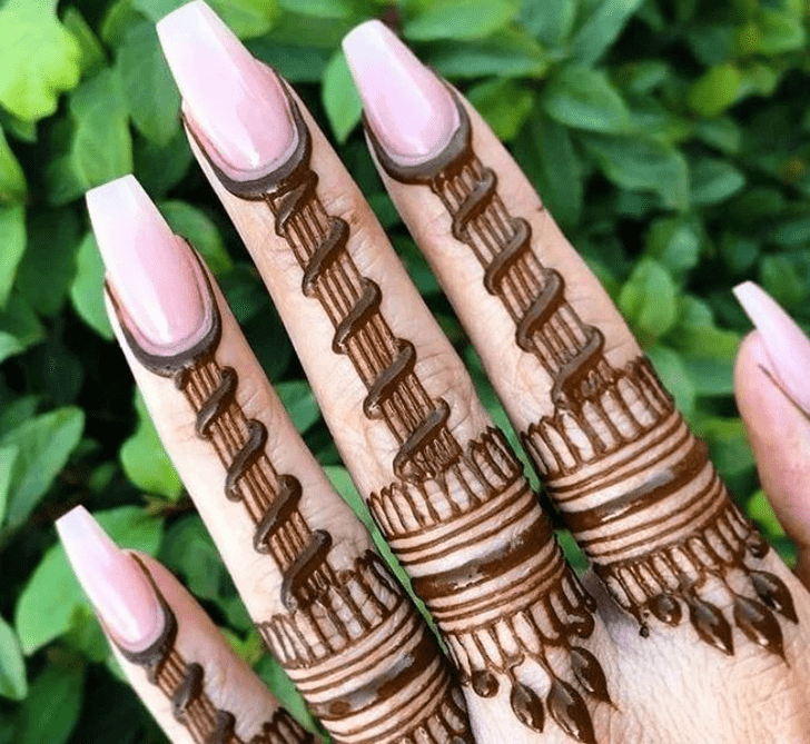 Magnificent Hand Finger Mehndi Design