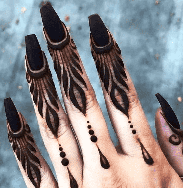 Marvelous Hand Finger Mehndi Design