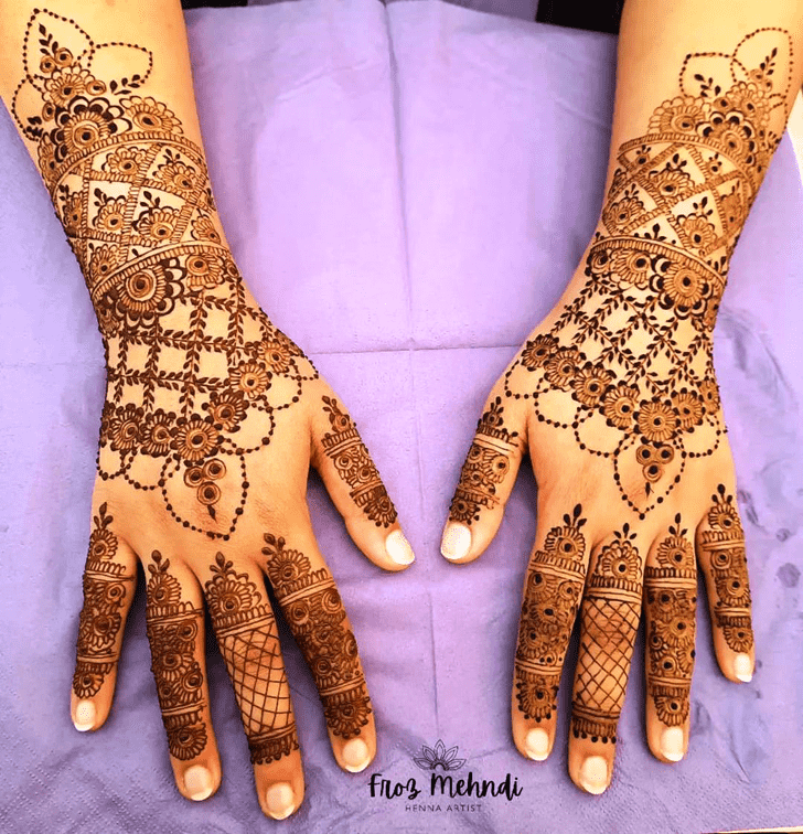 Comely Flowers Mehndi Design