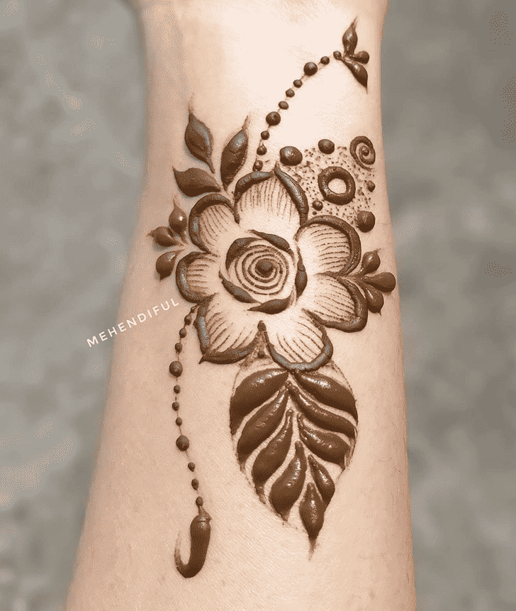 Ideal Flower Henna design