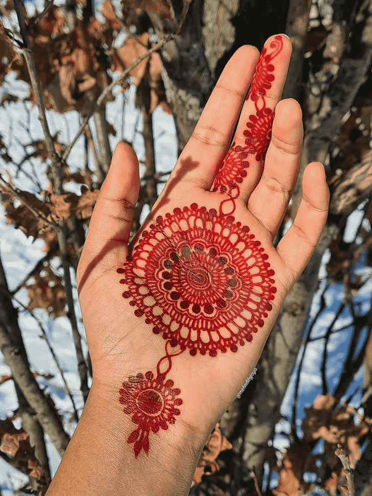 Magnificent Flower Henna design