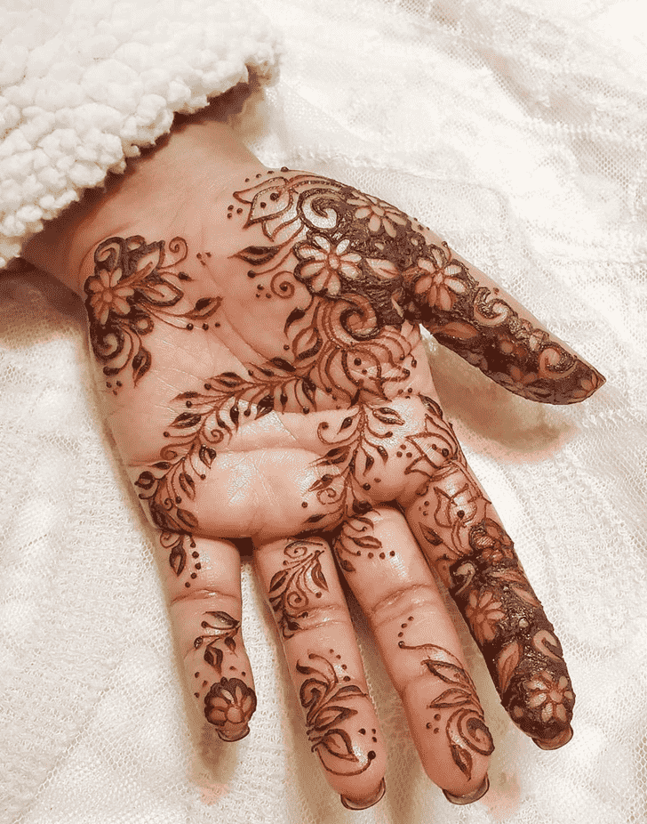 Pleasing Flower Henna design