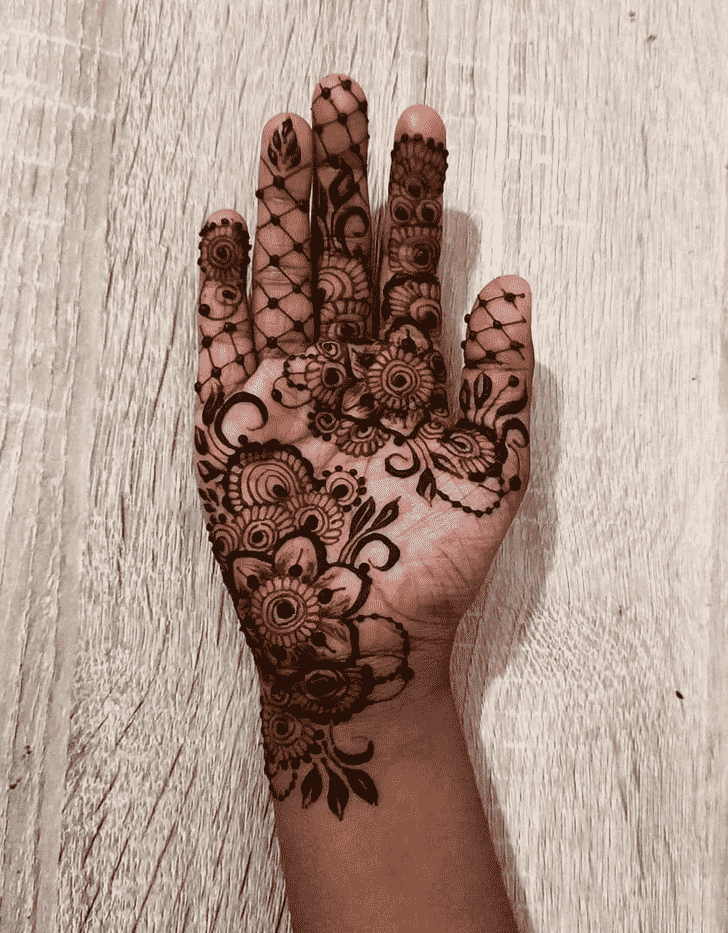 Splendid Flower Henna design
