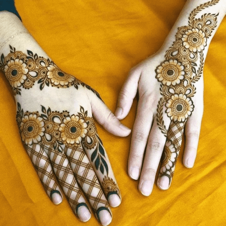 Adorable Foot Henna Design