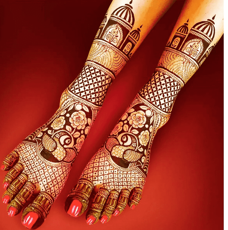 Arm Foot Henna Design