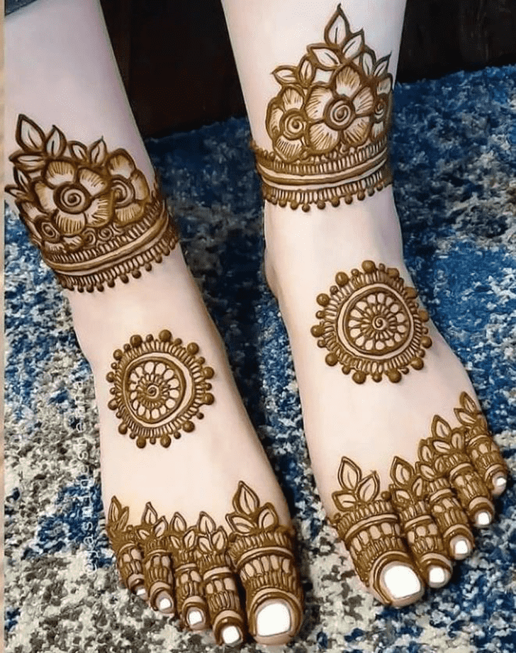Leg mehendi designs images for wedding planning