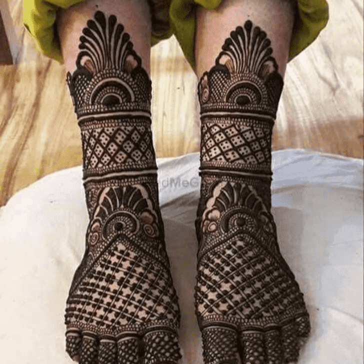 Superb Foot Henna Design