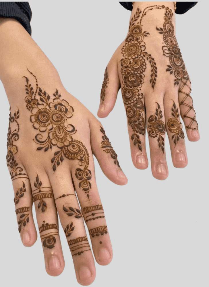 Captivating France Henna Design
