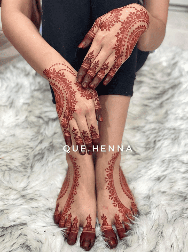 Divine Friendship Day Henna Design