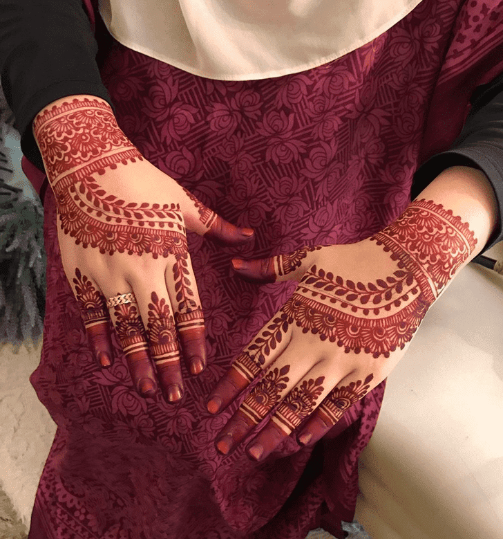 Fascinating Friendship Day Henna Design
