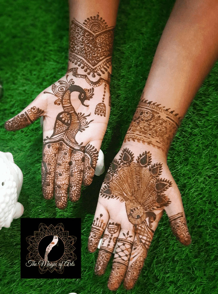 Refined Friendship Day Henna Design