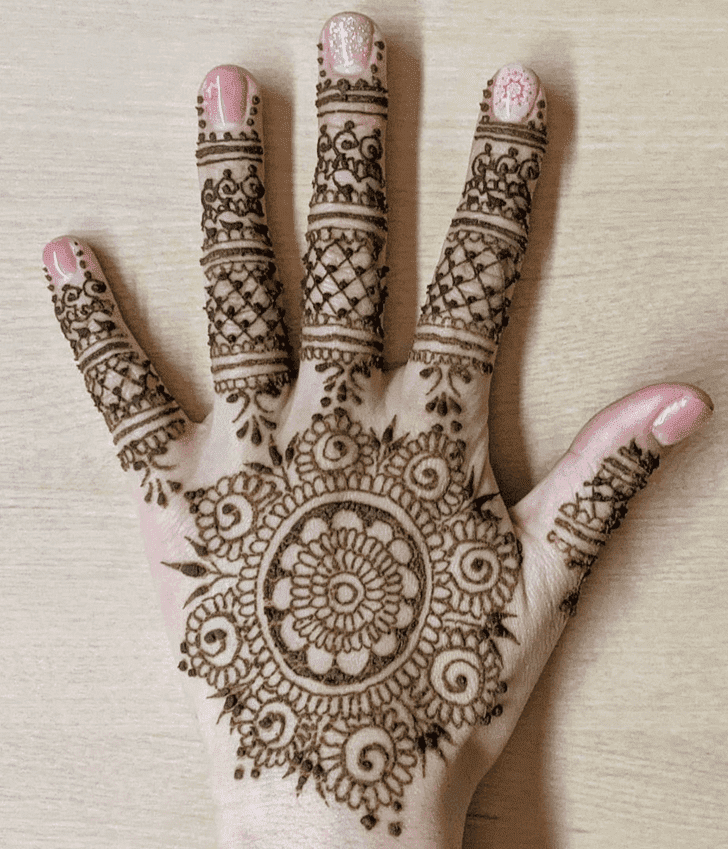 Shapely Friendship Day Henna Design