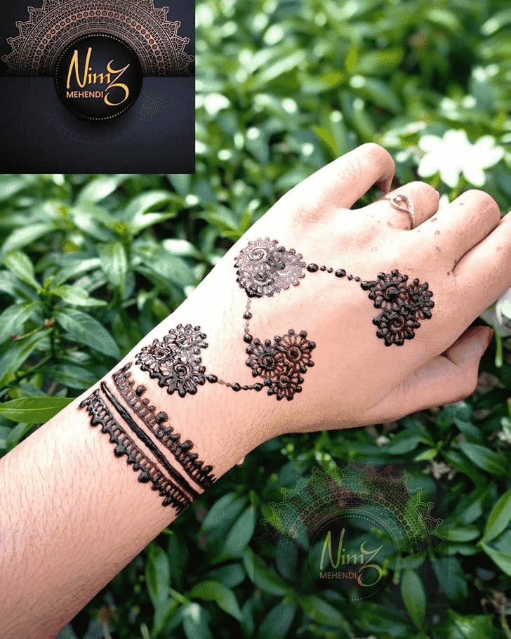 Arm Front Hand Henna Design