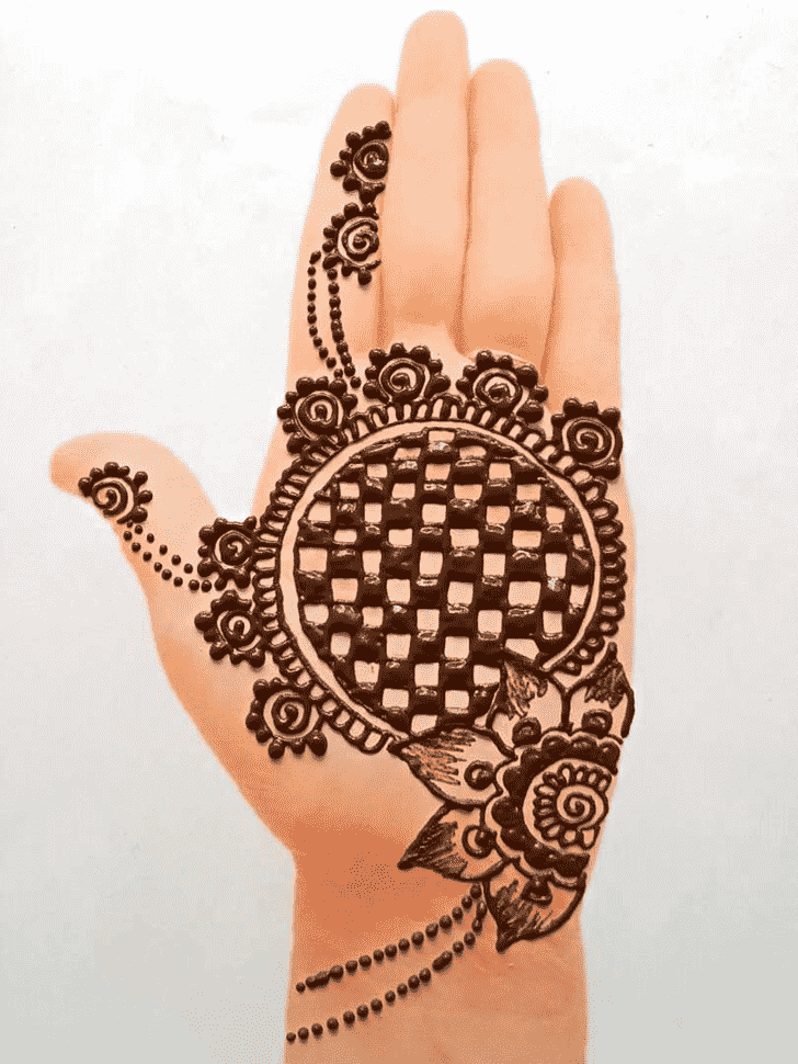 Fetching Front Hand Henna Design
