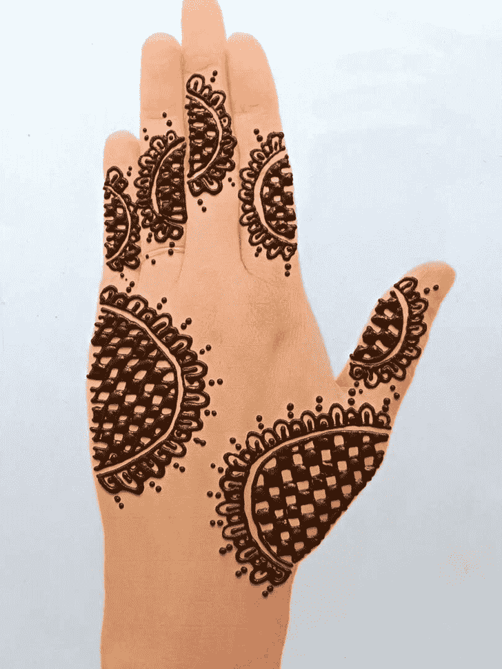 Grand Front Hand Henna Design