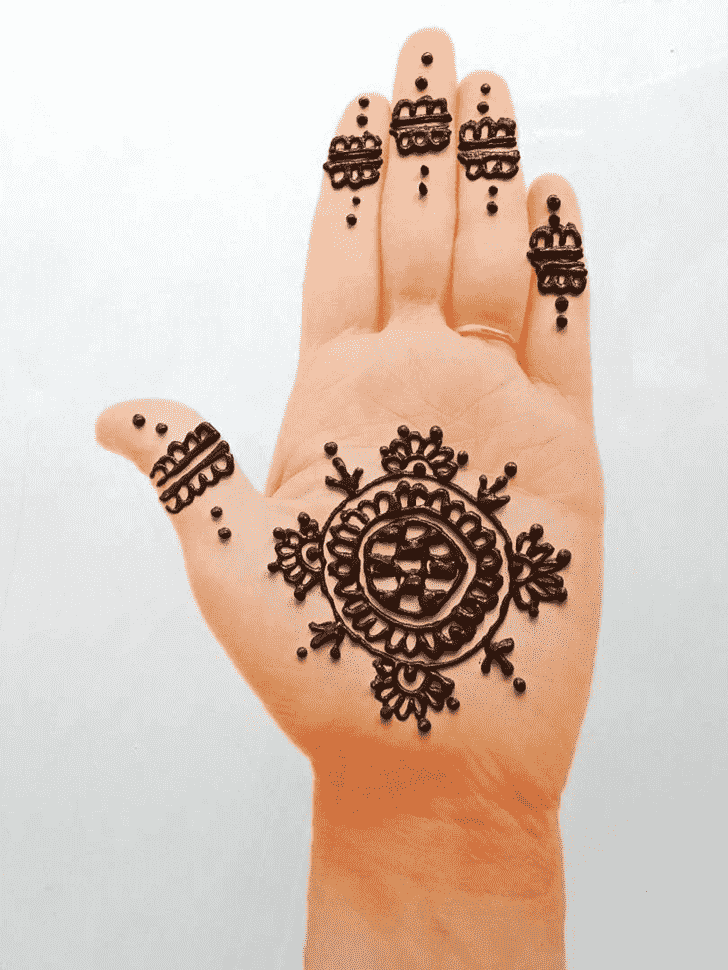 Awesome Front Hand Henna Design