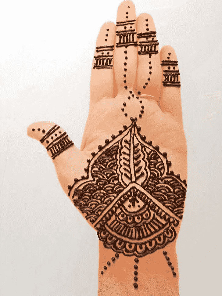 Magnetic Front Hand Henna Design