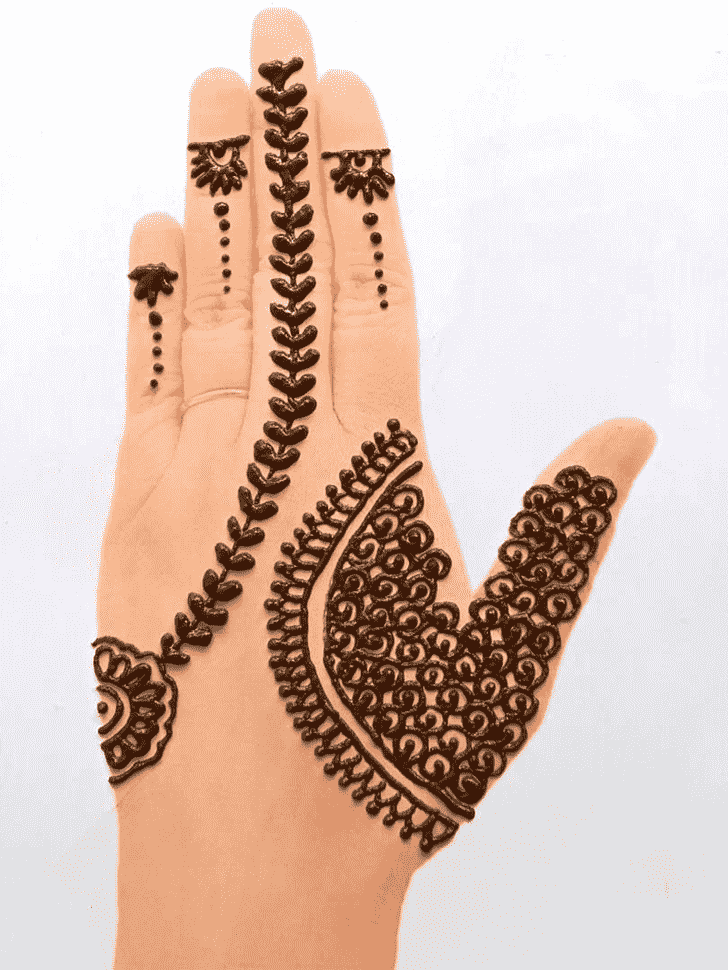 Ravishing Front Hand Henna Design
