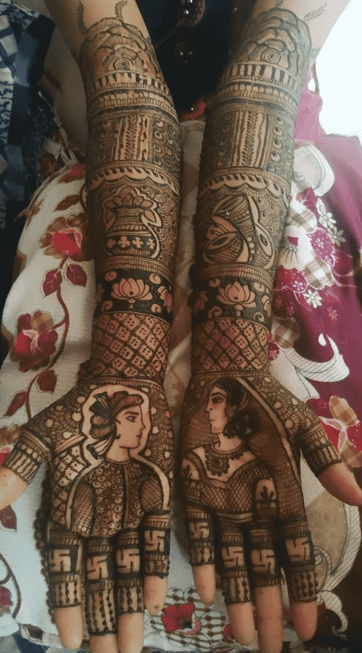 Appealing Full Hand Henna Design