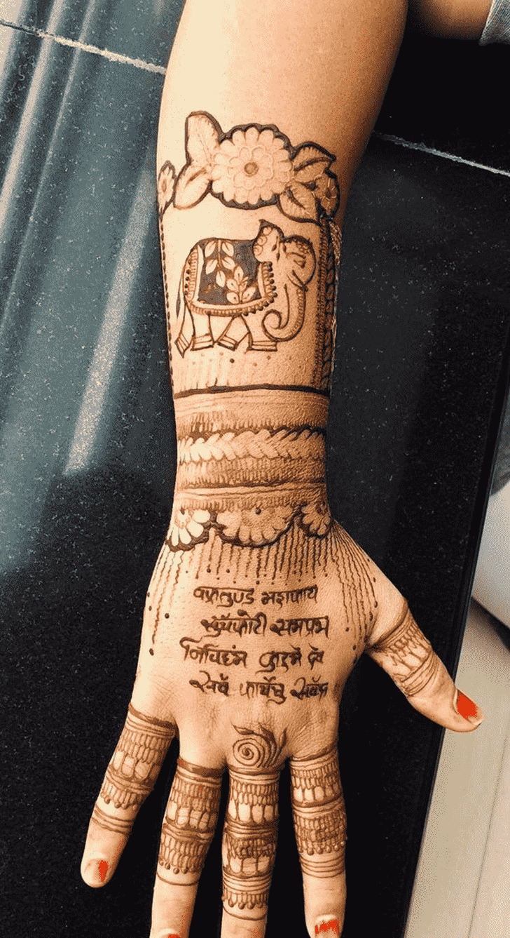 Arm Full Hand Henna Design