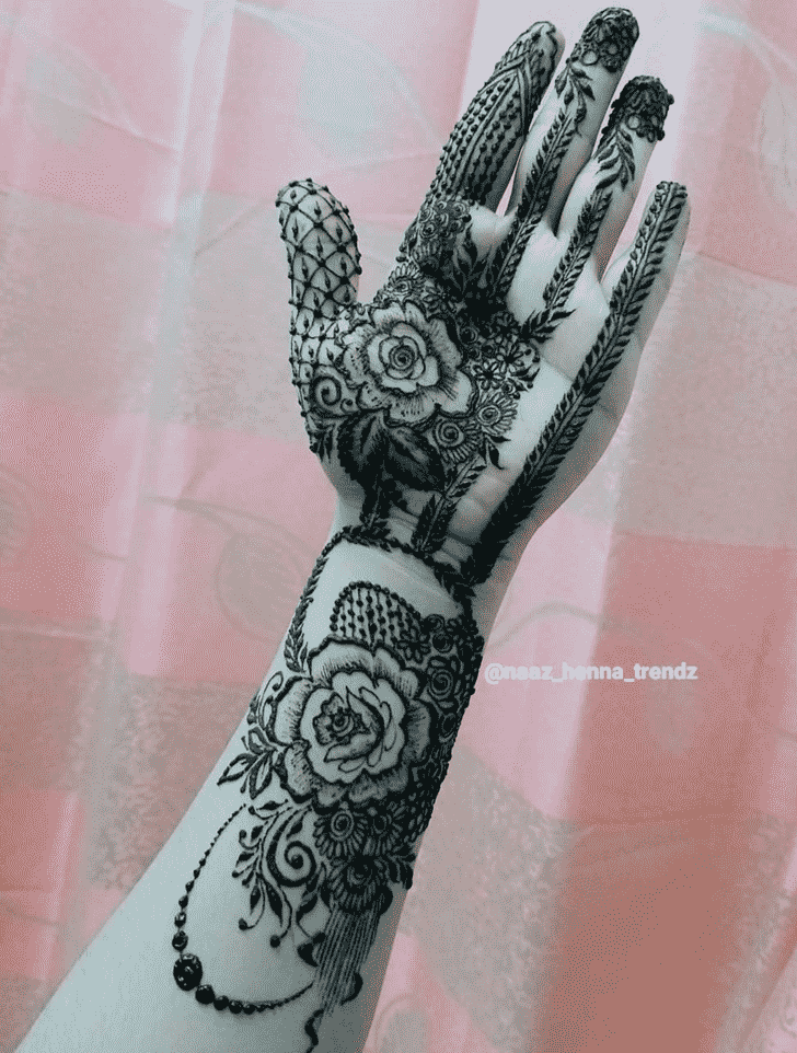 Delightful Full Hand Henna Design