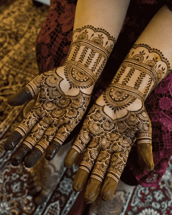 Fascinating Full Hand Henna Design