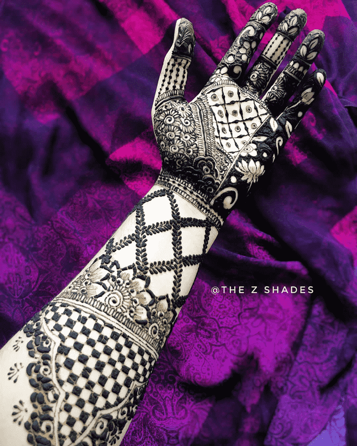 Graceful Full Hand Henna Design
