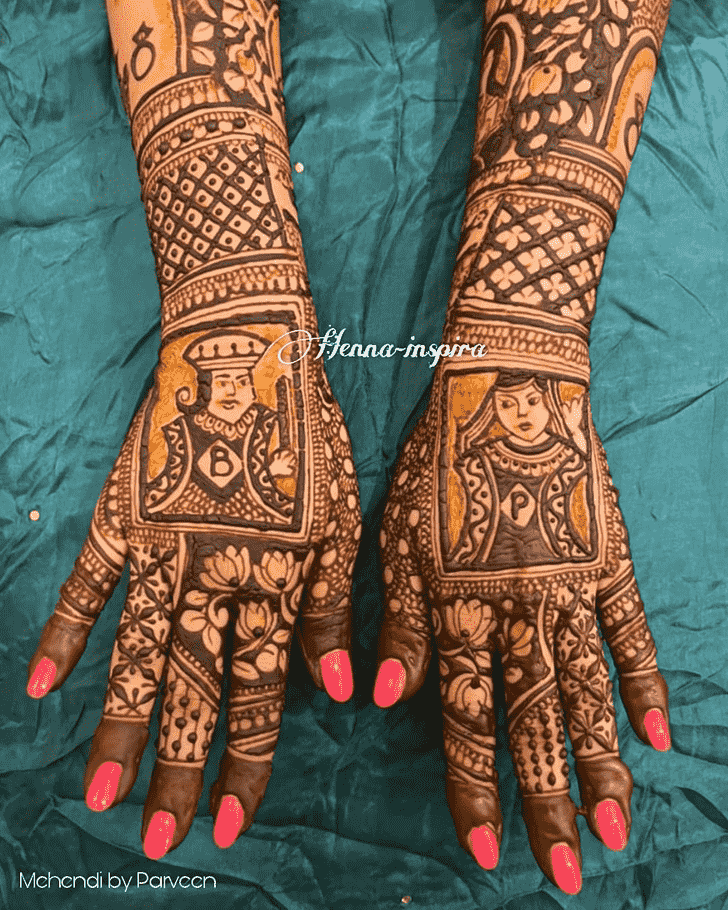 Pretty Full Hand Henna Design